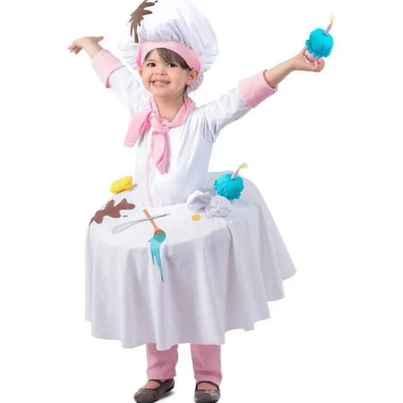 Princess Paradise Messy Baker Table Top Halloween Costume Child Size Small NEW - Picture 1 of 4